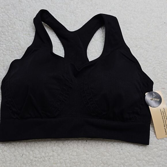 NWT Truekind Seamless Racerback Sports Bra Black - Picture 2 of 5